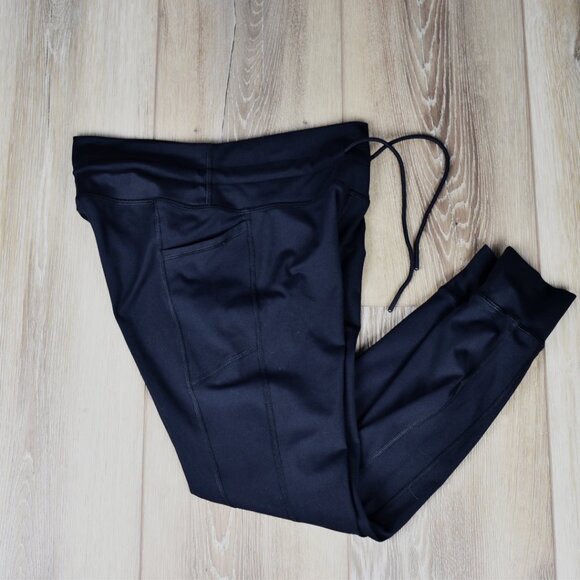 Womens Black Spyder Active Athletic Performance Leggings / Joggers M - Picture 2 of 7